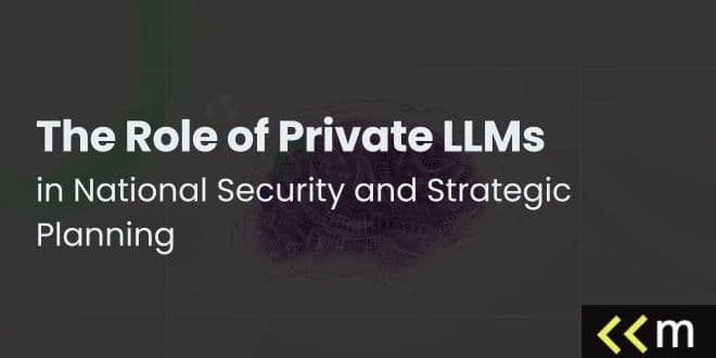 The Role of Private LLMs In National Security and Strategic Planning