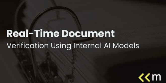Real-Time Document Verification Using Internal AI Models