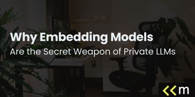 Why Embedding Models Are the Secret Weapon of Private LLMs