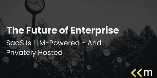 The Future of Enterprise SaaS Is LLM-Powered - And Privately Hosted