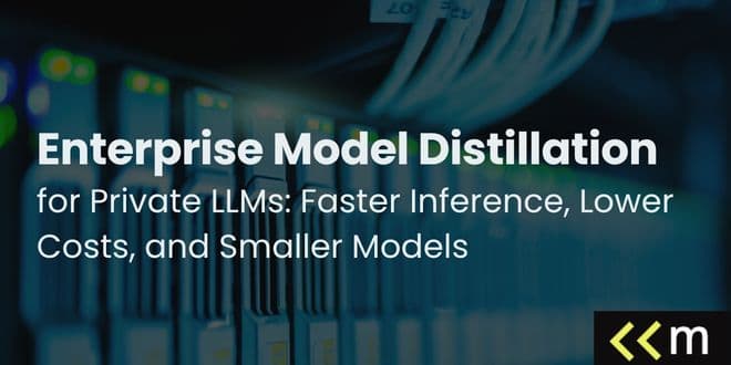 Enterprise Model Distillation for Private LLMs: Faster Inference, Lower Costs, and Smaller Models