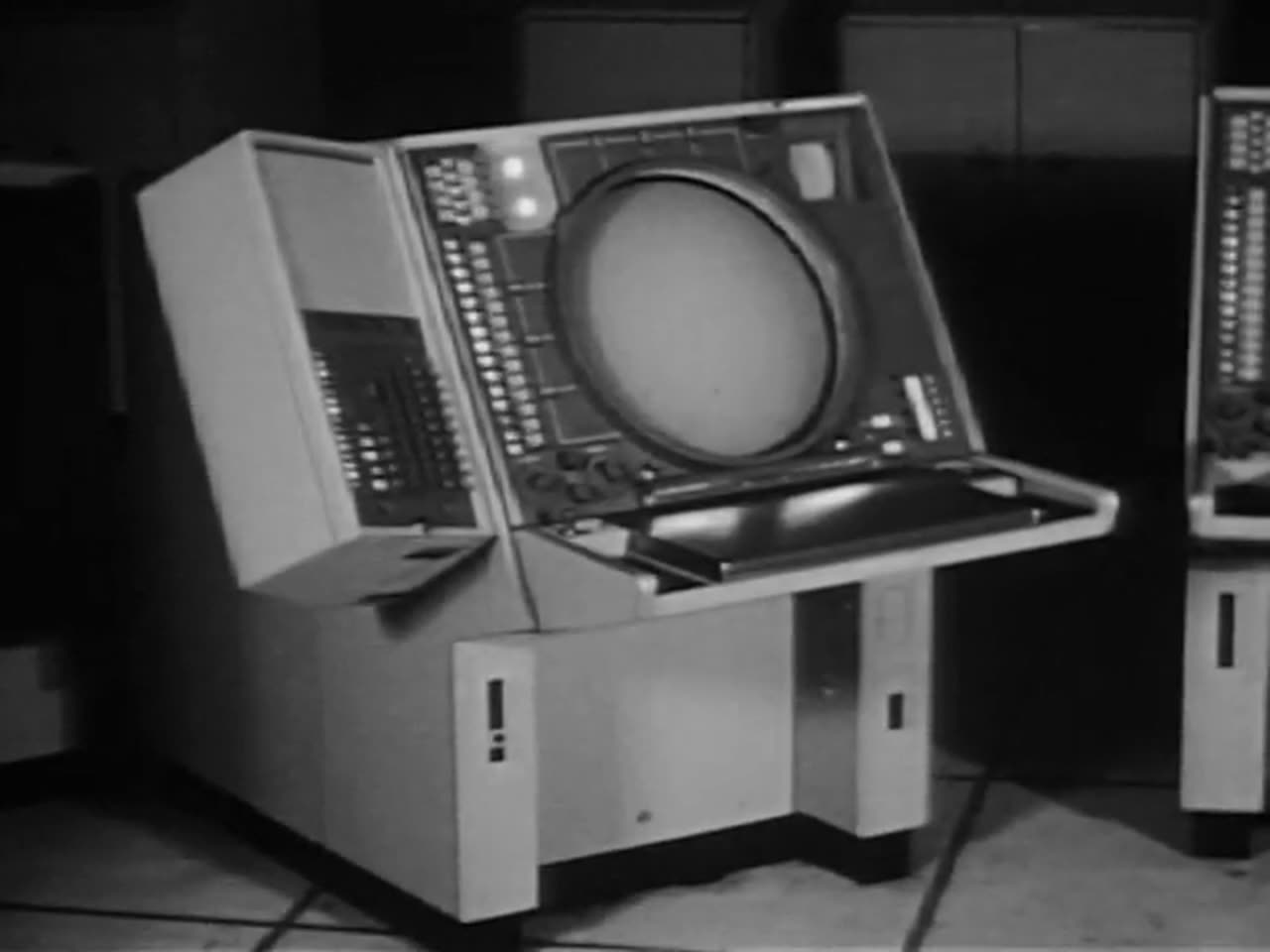 A SAGE air-defense radar console, 1956